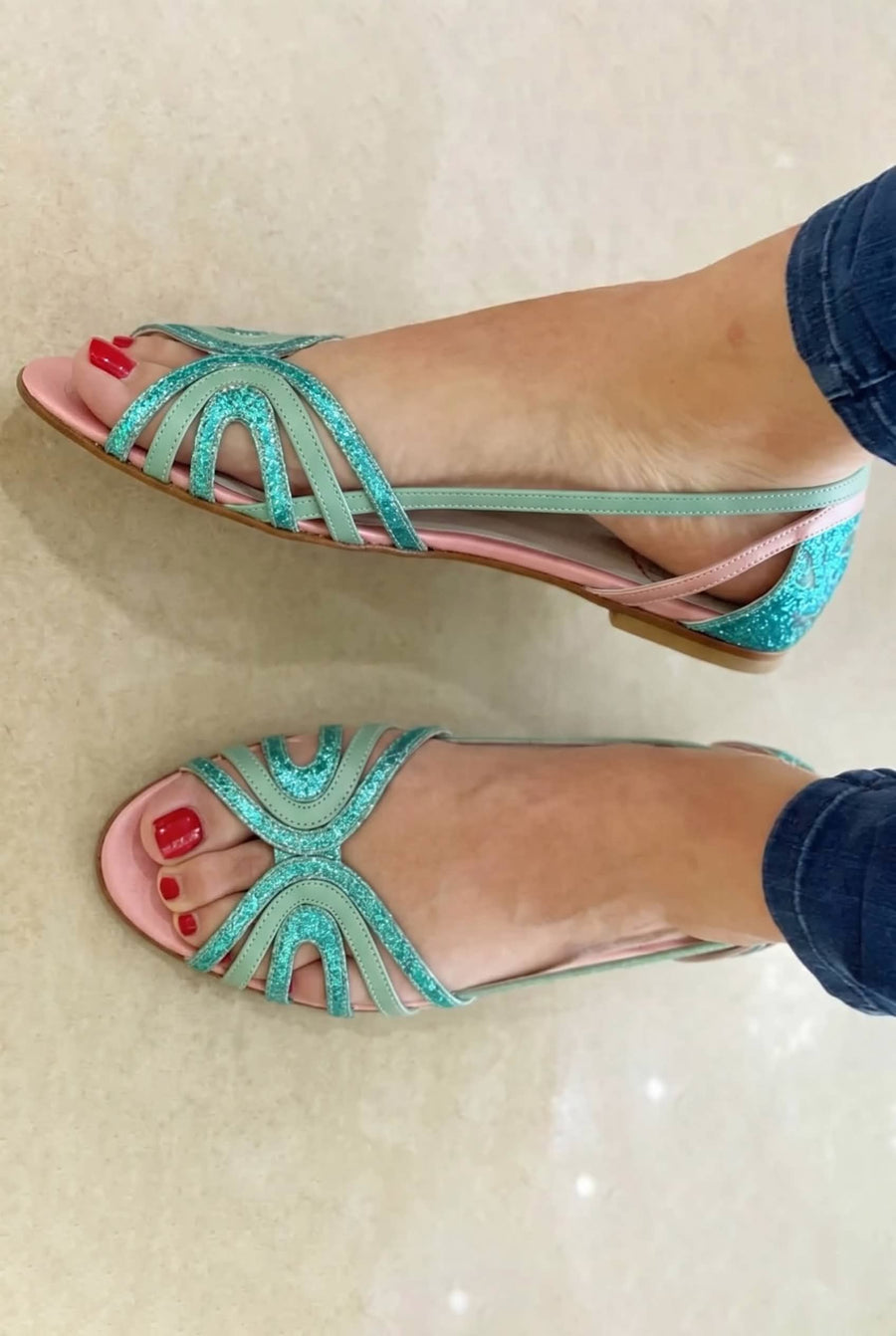Ana&José™ | Sandalias Doradas Luz de Verano