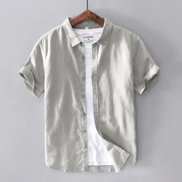 Preston - Camisa de lino casual - Atemporal - Hombres