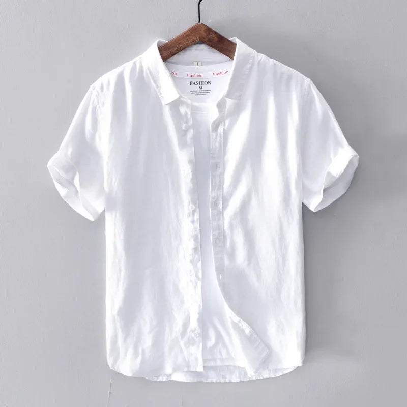 Preston - Camisa de lino casual - Atemporal - Hombres