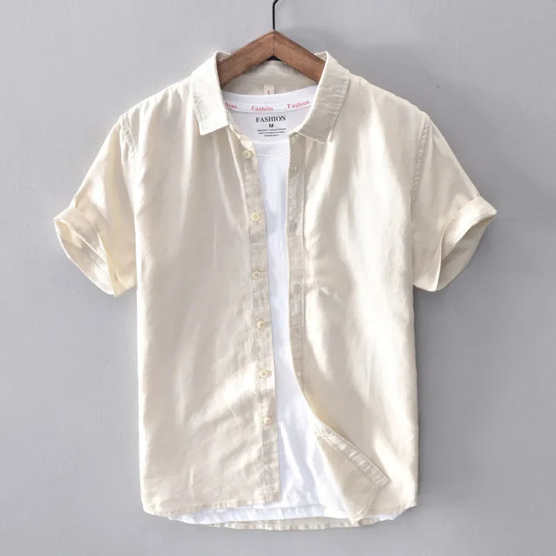 Preston - Camisa de lino casual - Atemporal - Hombres