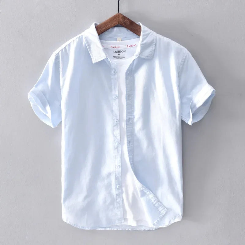 Preston - Camisa de lino casual - Atemporal - Hombres