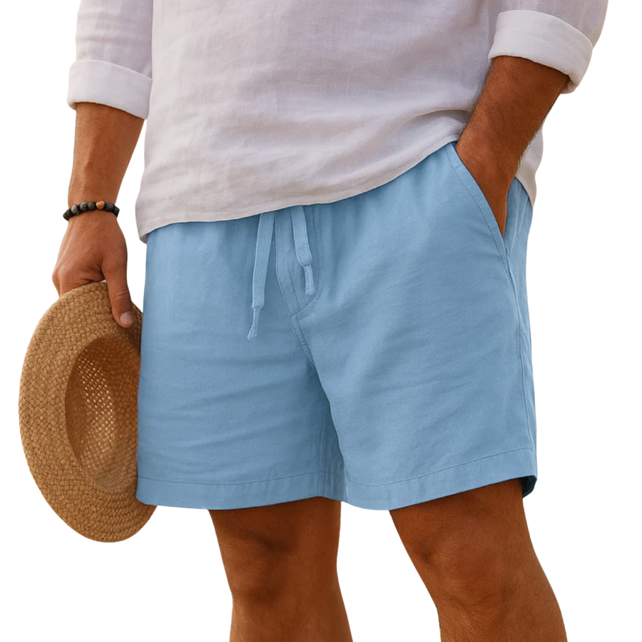 AnaJosé™ | Pantalones cortos elegantes de lino con cintura elástica