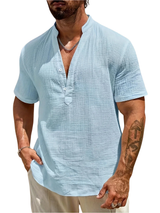Ana&José | Camisa de verano elegante con cuello alto