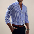 Camisa de Manga Larga Rayada para Hombre – Clásica y Elegante