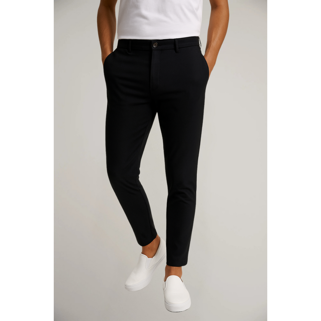 Pantalones de Hombre a Medida – Clásicos de Trabajo con Frente Plano