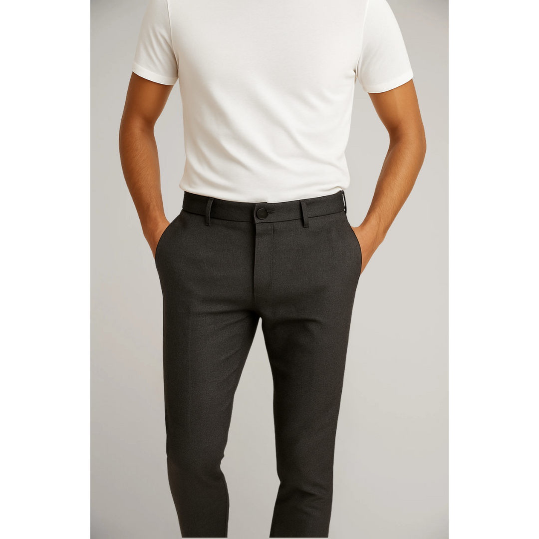 Pantalones de Hombre a Medida – Clásicos de Trabajo con Frente Plano