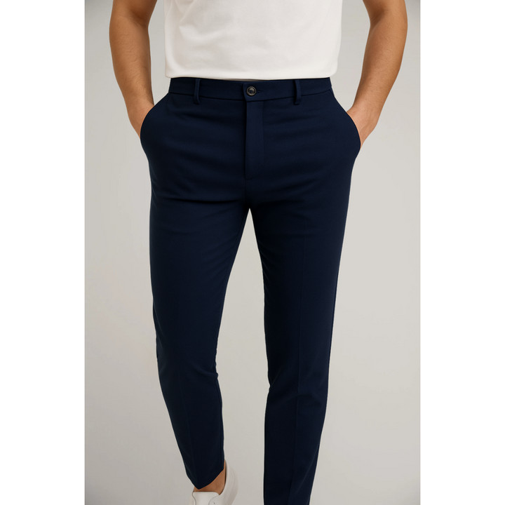 Pantalones de Hombre a Medida – Clásicos de Trabajo con Frente Plano