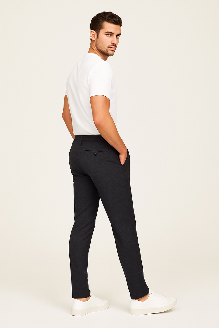 Pantalones de Hombre a Medida – Clásicos de Trabajo con Frente Plano