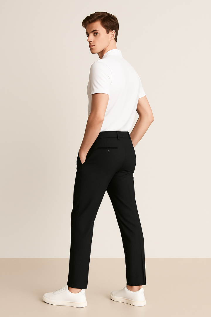 Pantalones de Hombre a Medida – Clásicos de Trabajo con Frente Plano