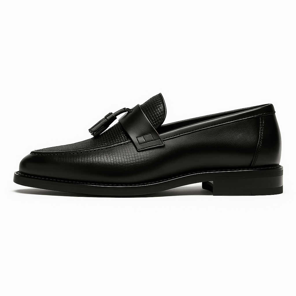Mocasines de Borlas Tejidos para Hombre – Elegancia Clásica Slip-On