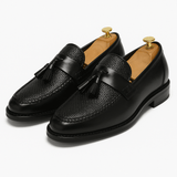 Mocasines de Borlas Tejidos para Hombre – Elegancia Clásica Slip-On