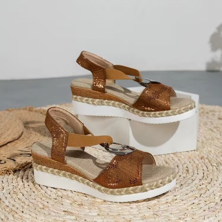 Ana&José | SANDALIAS CLÁSICAS CON CUÑA PARA MUJER
