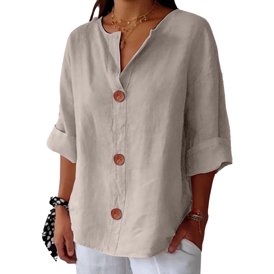 Ana&José | CAMISA CON CUELLO DE PICO PARA MUJER