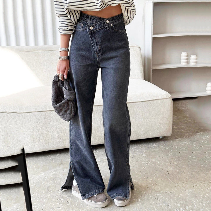 Renata™ | Jeans de Cintura Alta
