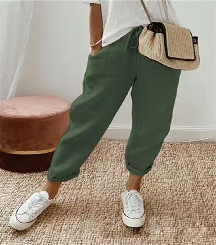 Ana&José | PANTALÓN DE LINO RELAJADO PARA MUJER