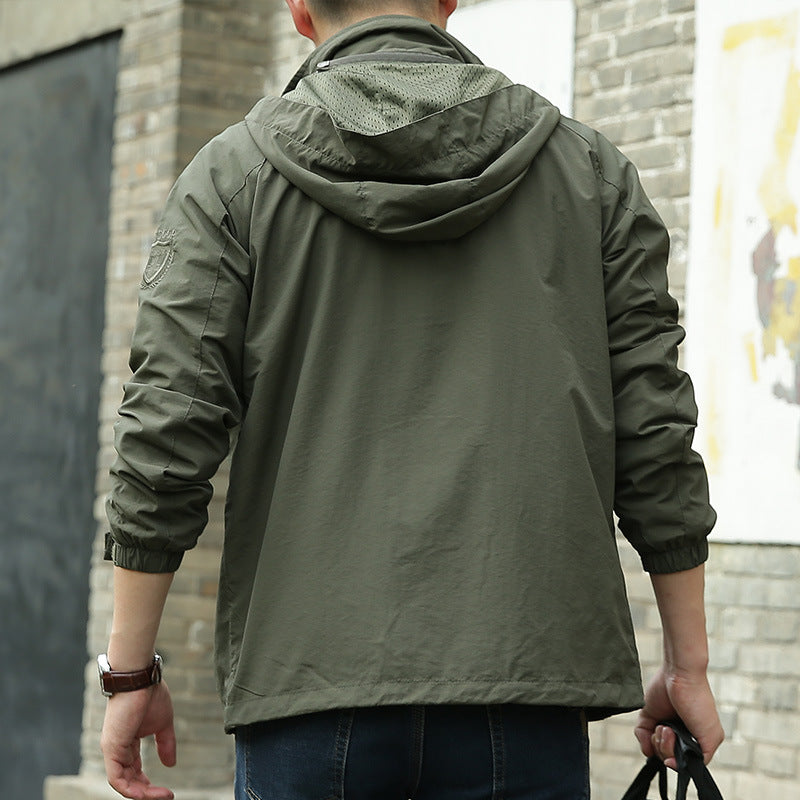 Chaqueta Cargo Impermeable y Transpirable para Hombres