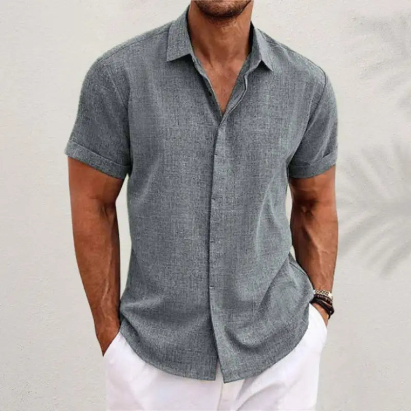 Davis - Camisa de Lino Básica 2026