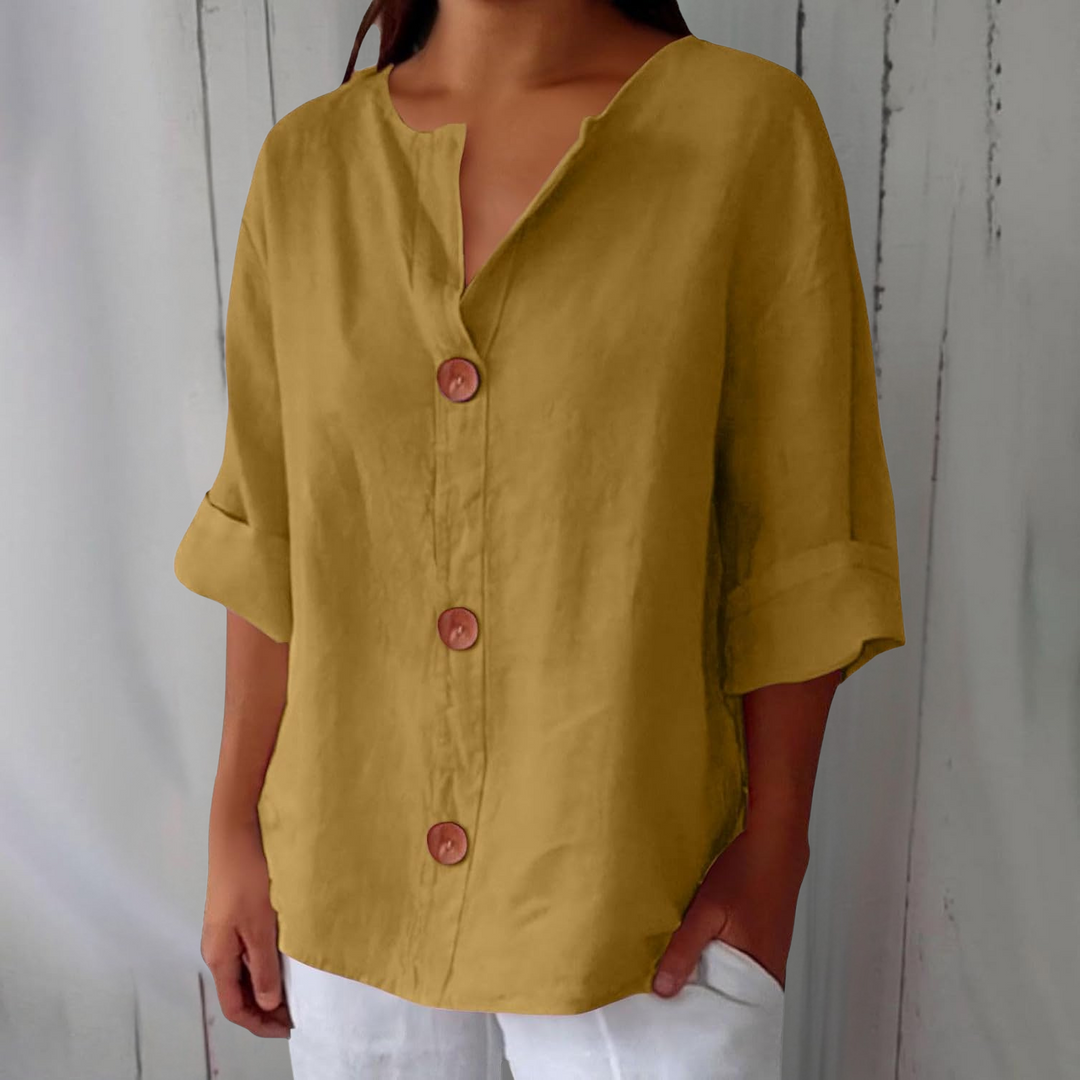 Noria - Blusa de lino relajada para una elegancia atemporal