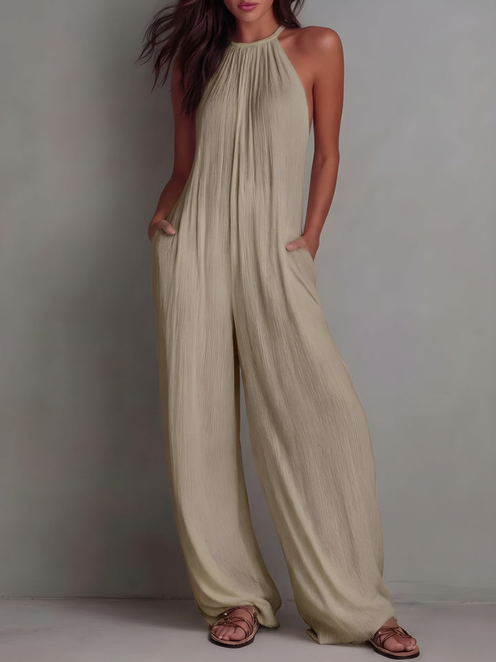 Elena | Mono fluido elegante con cuello halter