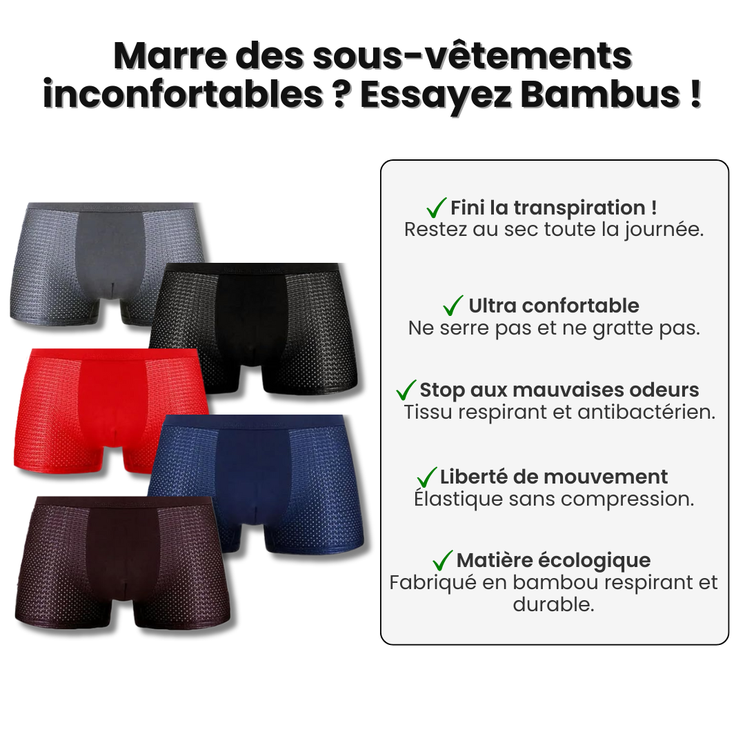 Zanorly™ Boxers Ecológicos de Bambú – Suavidad, Transpirabilidad y Confort Duradero