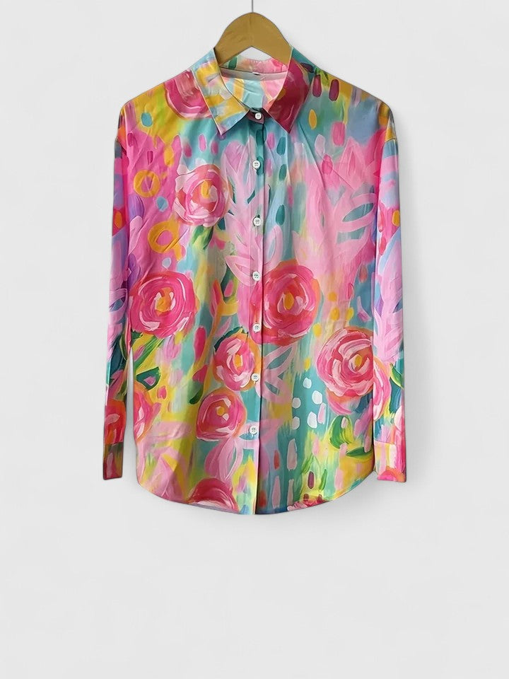Ana&José | BLUSA ESTAMPADA CLÁSICA PARA MUJER