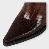 Camila | Botas Con Diseño Croco Y Tacón Elegante Diario