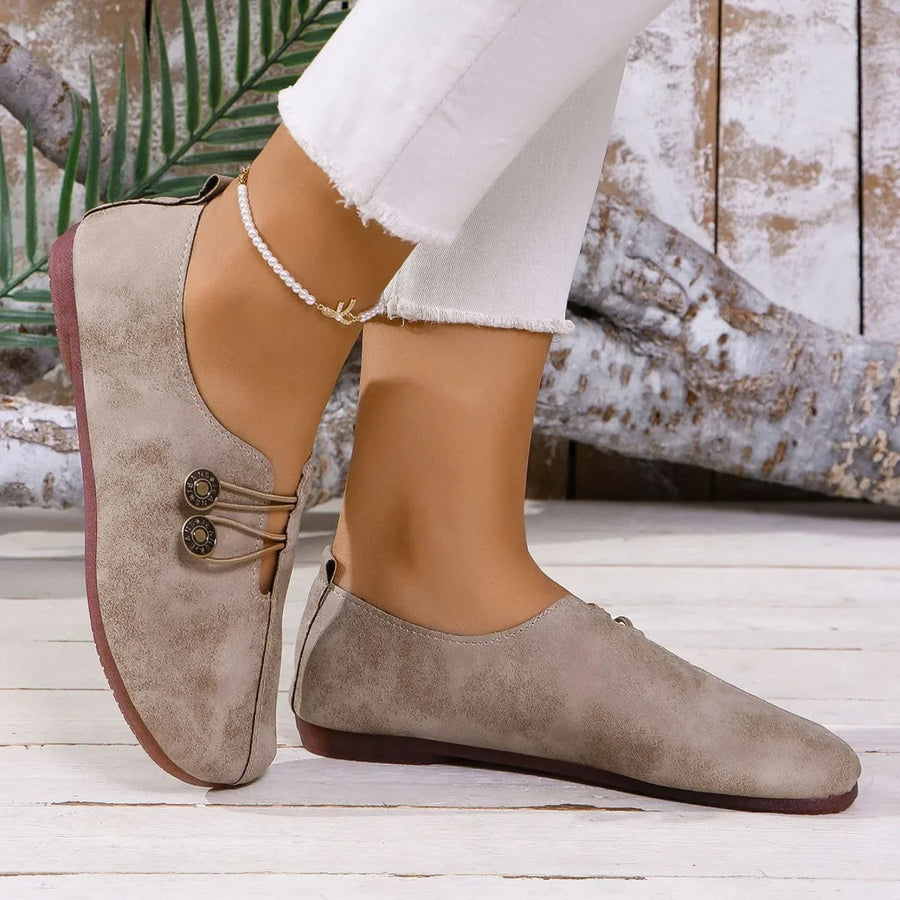 Ana&José | MOCASINES CON BOTÓN PARA MUJER