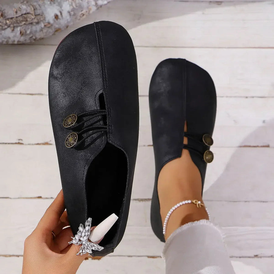 Ana&José | MOCASINES CON BOTÓN PARA MUJER