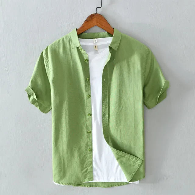 Preston - Camisa de lino casual - Atemporal - Hombres