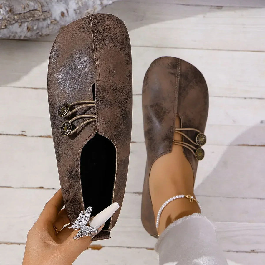 Ana&José | MOCASINES CON BOTÓN PARA MUJER