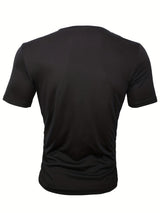 AnaJosé™ — Camiseta elegante de cuello redondo con estampado gráfico