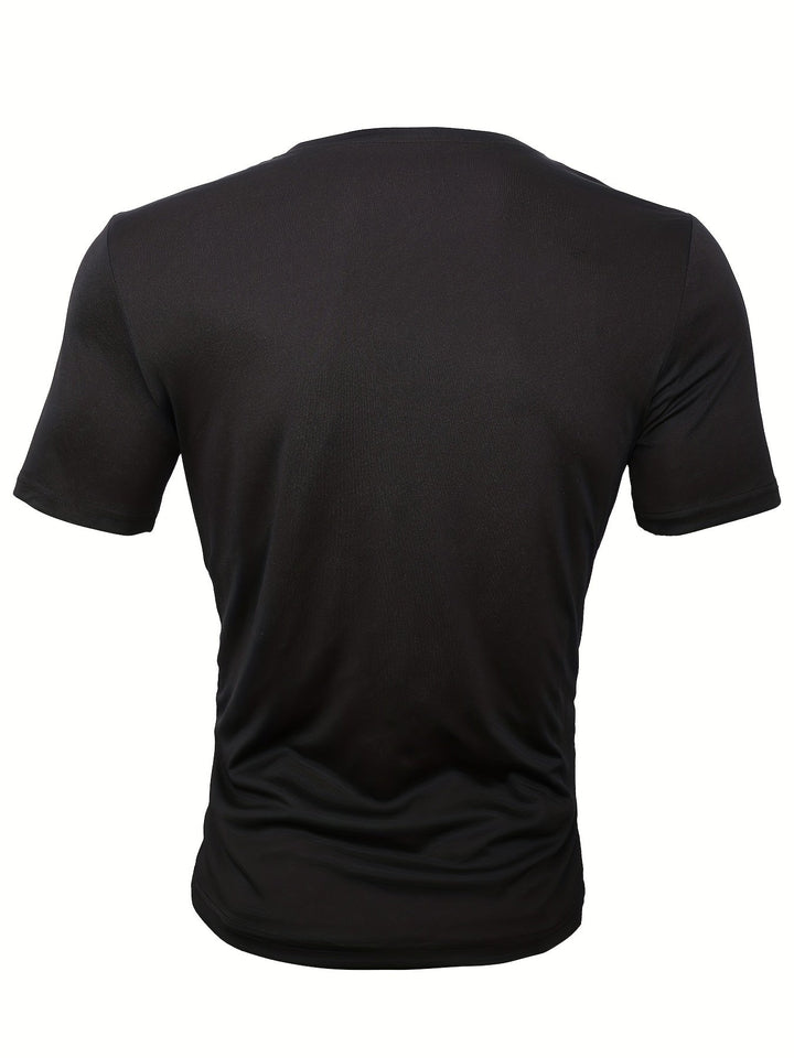 AnaJosé™ — Camiseta elegante de cuello redondo con estampado gráfico