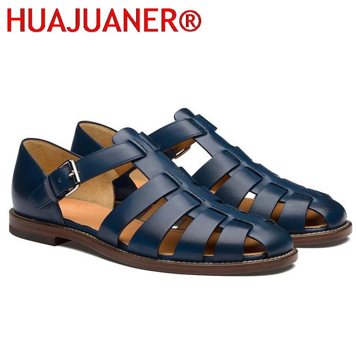 Sandalias de verano para hombre, zapatos de vestir de cuero, sandalias formales de punta suave para exteriores, sandalias de boda para hombre, zapatillas ligeras clásicas, sandalias, zapatillas de deporte