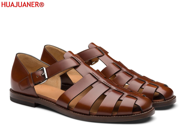 Sandalias de verano para hombre, zapatos de vestir de cuero, sandalias formales de punta suave para exteriores, sandalias de boda para hombre, zapatillas ligeras clásicas, sandalias, zapatillas de deporte