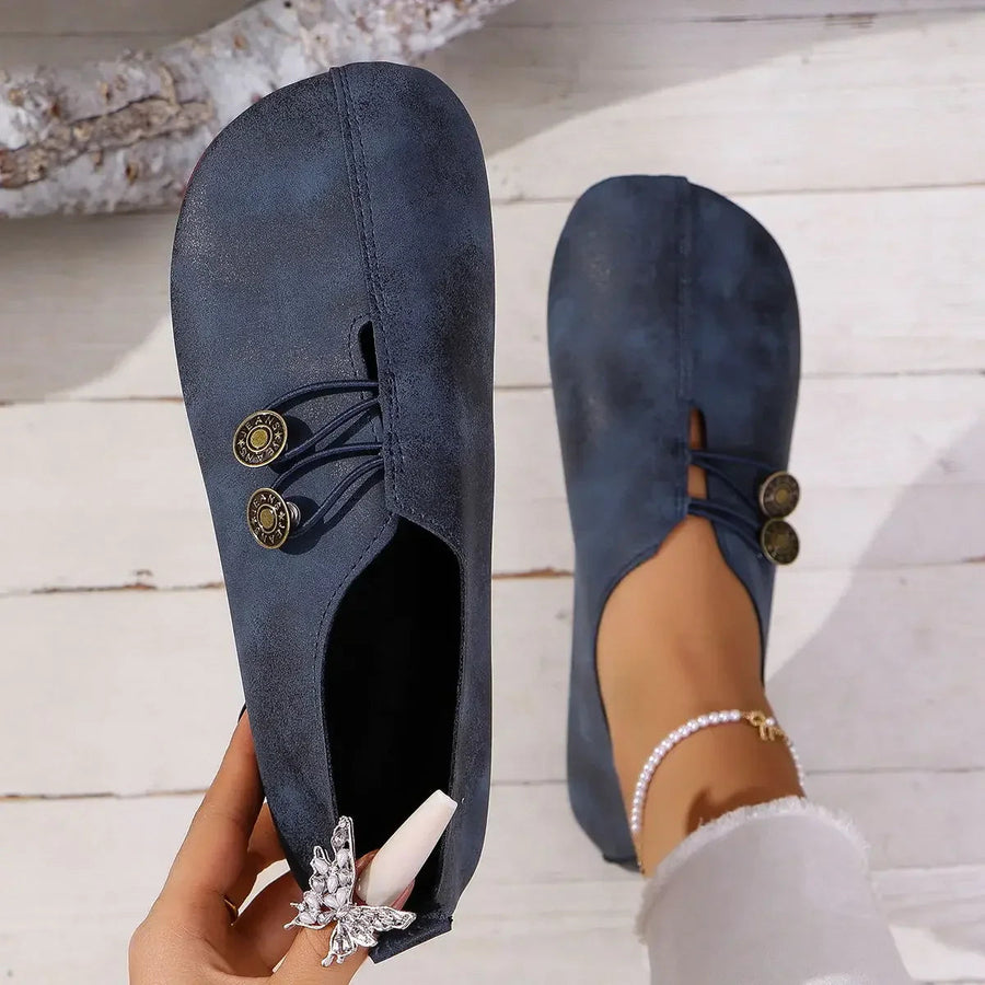 Ana&José | MOCASINES CON BOTÓN PARA MUJER