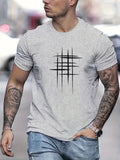 AnaJosé™ — Camiseta elegante de cuello redondo con estampado gráfico