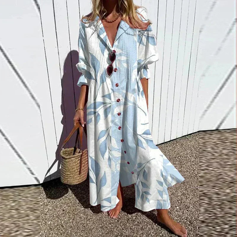 Ana&José | VESTIDO MAXI ESTAMPADO PARA MUJER