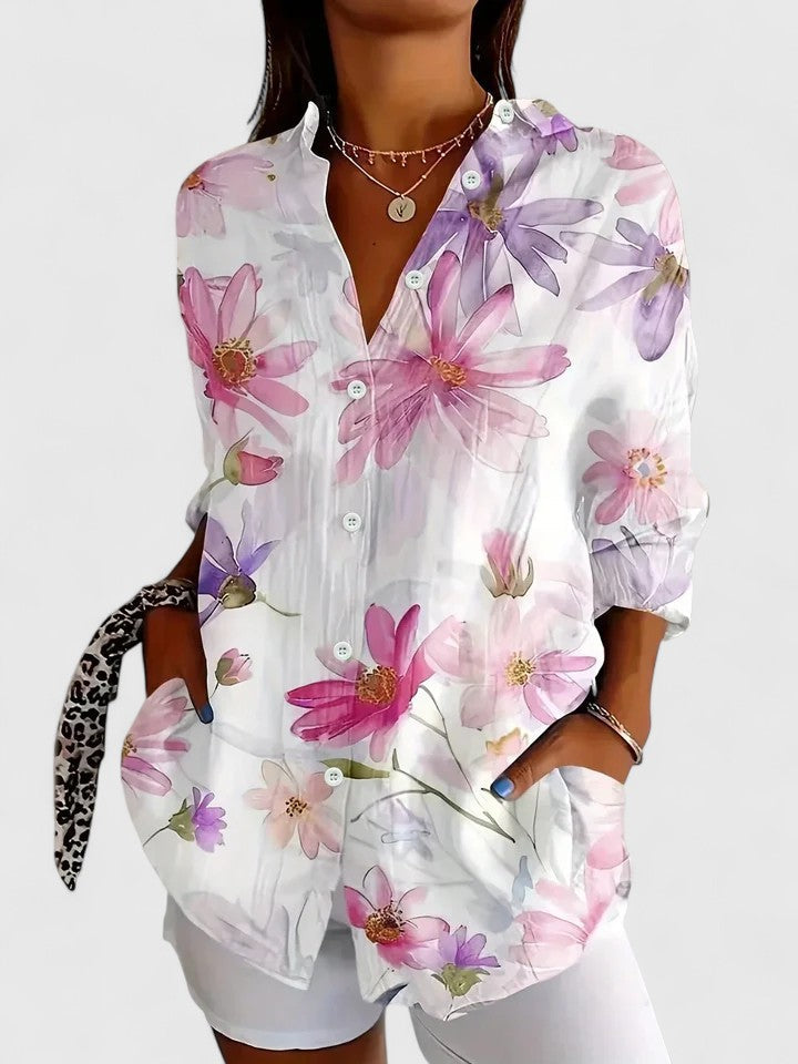 Ana&José | BLUSA ESTAMPADA CLÁSICA PARA MUJER