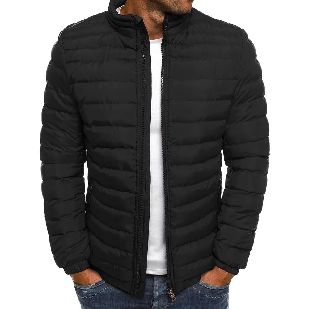 LAURENT MONACO | CHAQUETA PUFFER QUILTADA ESTILO URBANO PARA HOMBRES
