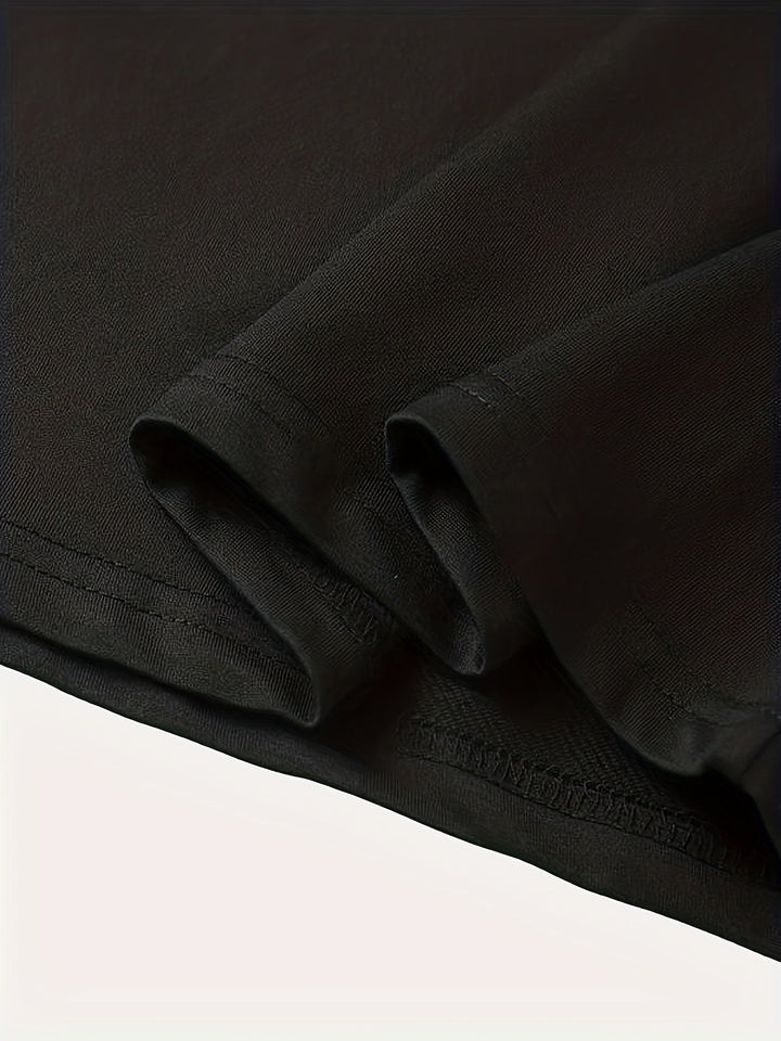 AnaJosé™ — Camiseta elegante de cuello redondo con estampado gráfico