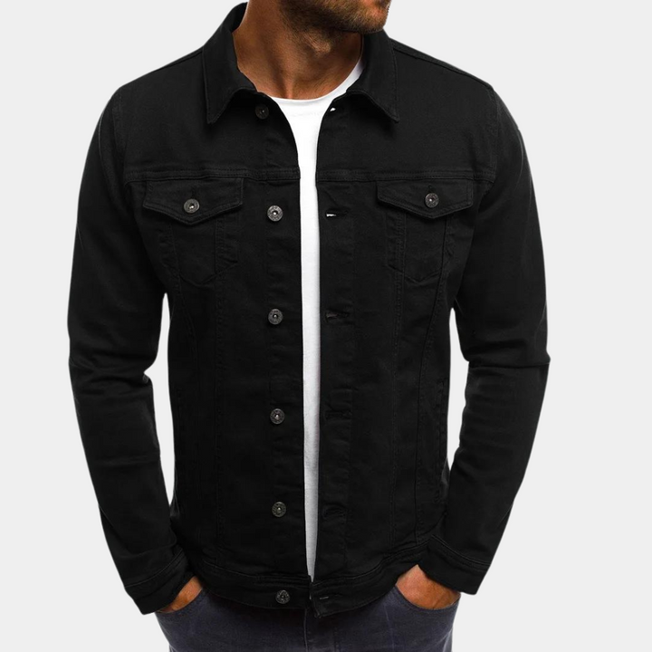 Chaqueta Trucker para Hombre - Con Botones en la Parte Frontal y Bolsillos con Botón