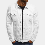 Chaqueta Trucker para Hombre - Con Botones en la Parte Frontal y Bolsillos con Botón
