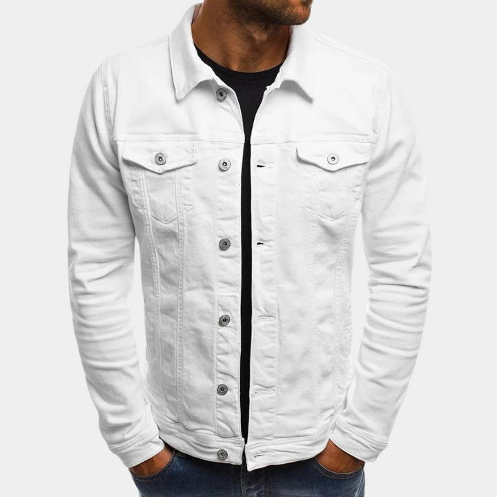 Chaqueta Trucker para Hombre - Con Botones en la Parte Frontal y Bolsillos con Botón