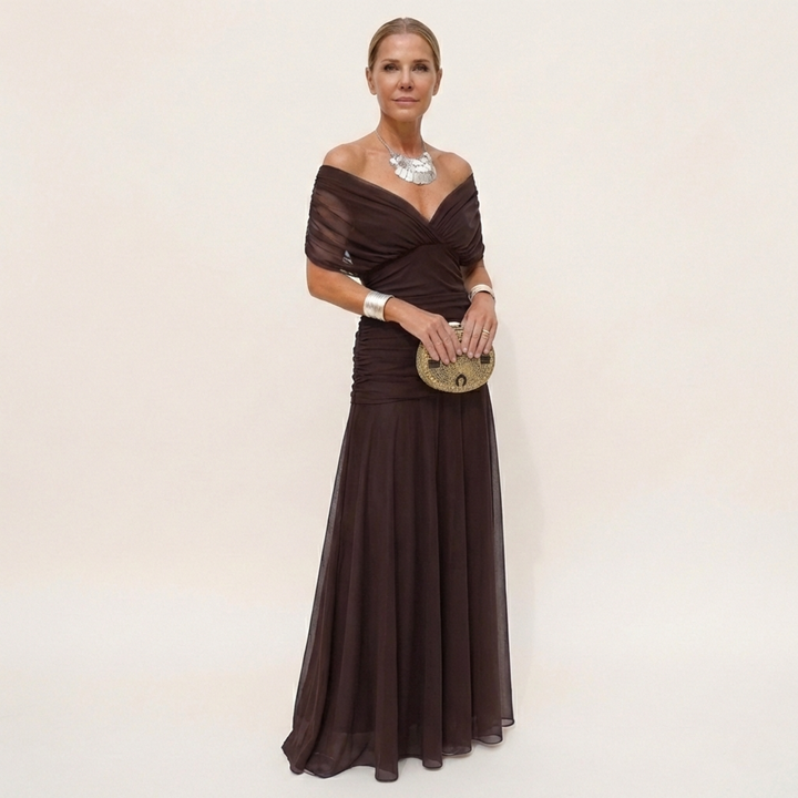 Alondra™ | Vestido Largo Floral con Escote en V