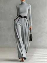 Vera™ | Conjunto elegante con detalle de contraste