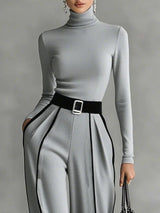 Vera™ | Conjunto elegante con detalle de contraste