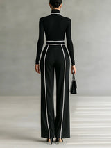 Vera™ | Conjunto elegante con detalle de contraste