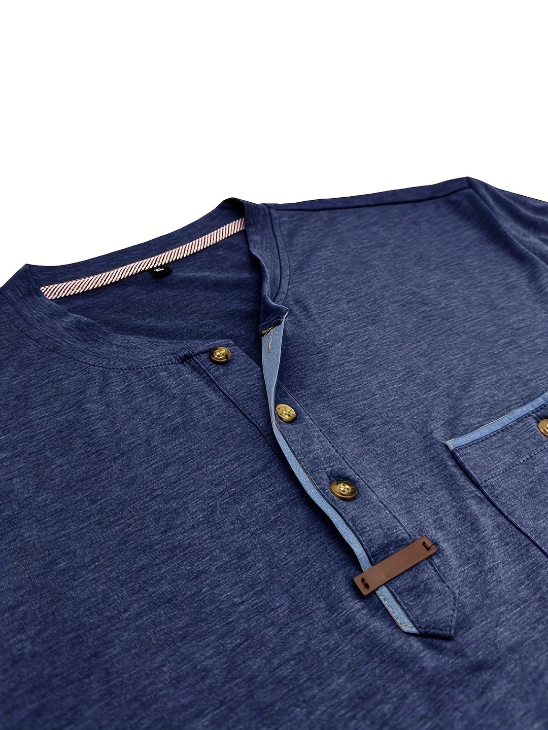 AnaJosé™ — Camiseta elegante de cuello redondo con bolsillo