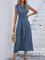 Eva - Vestido elegante sin mangas con cintura ajustable
