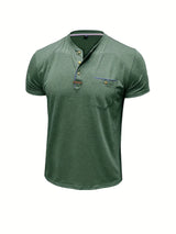 AnaJosé™ — Camiseta elegante de cuello redondo con bolsillo